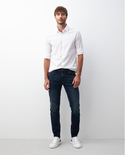 Jean de Hombre Morrison Pulse, Straight Fit Bota Slim - Azul Oscuro