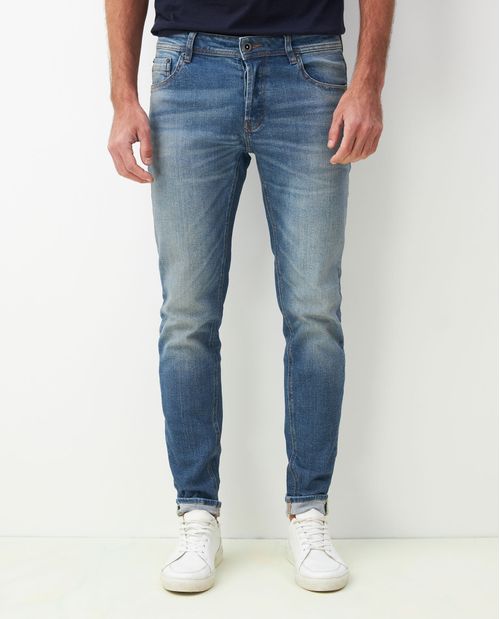 Jean de Hombre Rider Pulse, Super Slim Fit Bota Super Slim - Azul Medio