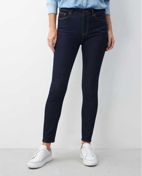 Jean de Mujer Cosmo Pulse, High Rise Bota Skinny - Azul Oscuro Esencial