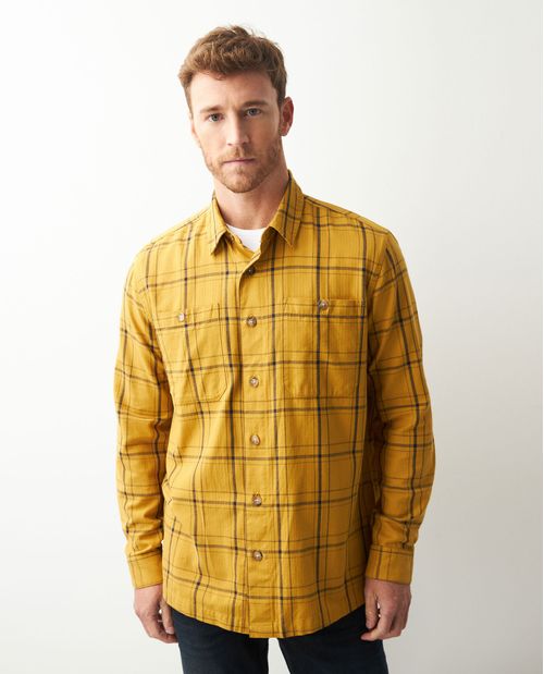 Camisa de Hombre, Classic Fit Manga Larga - Cuadros