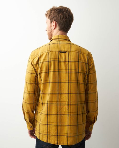 Camisa de Hombre, Classic Fit Manga Larga - Cuadros