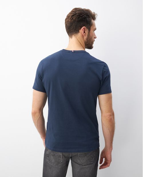 Camiseta de Hombre, Slim Fit Cuello Redondo - Gráfico Frontal Varsity