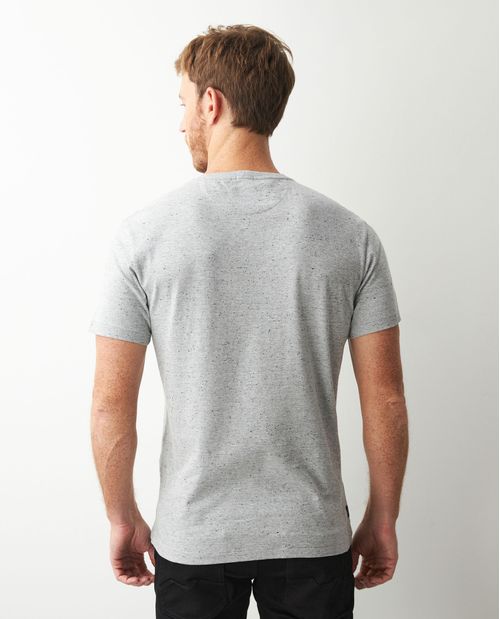 Camiseta Gráfica de Hombre, Classic Fit Cuello Redondo - Estampación Textil