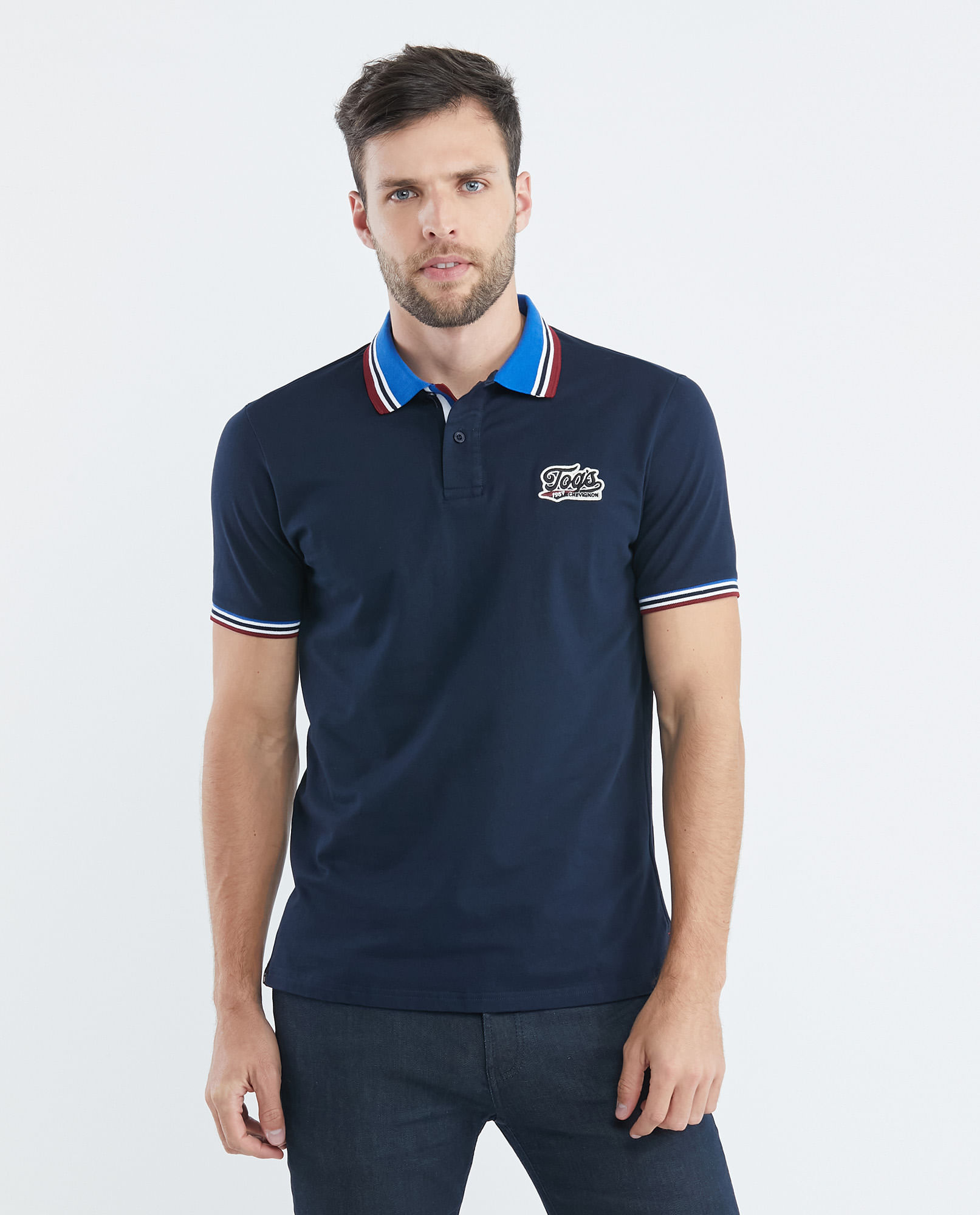 Camiseta de Hombre Tipo Polo, Classic Fit - TOGS Tejidos Rayas | Tienda Online