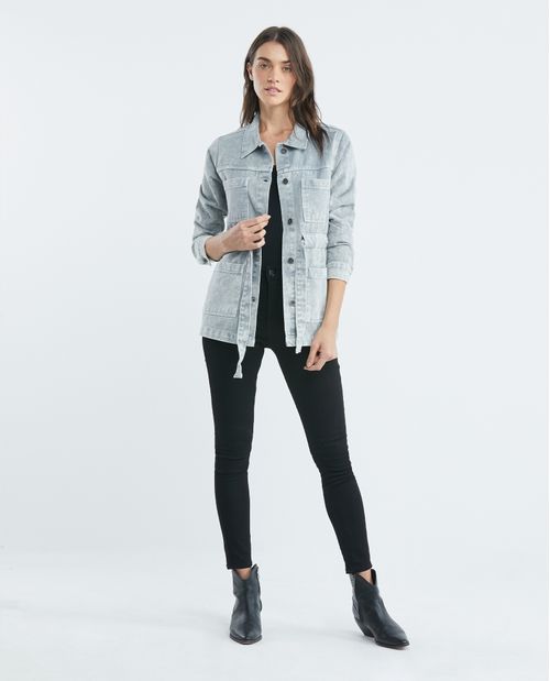 Chaqueta de Mujer, Tipo Parka - 100% Algodón