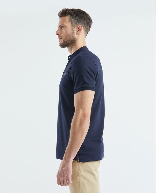 Camiseta de Hombre Tipo Polo, Slim Fit Manga Corta - Cuello Nerú