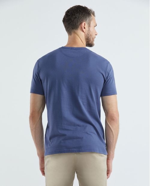 Camiseta Gráfica de Hombre, Slim Fit Cuello Redondo - Estampación Textil