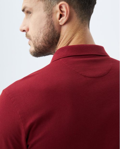 Camiseta de Hombre Tipo Polo, Slim Fit Manga Corta - Cuello Bloque de Color