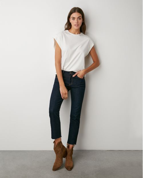 Jean de Mujer High Rise, Cosmo, Boot Cut - Azul Oscuro Blue Mind