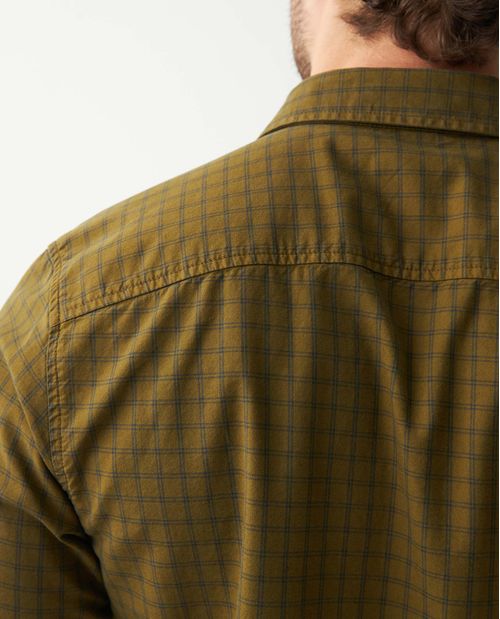 Camisa de Hombre, Slim Fit Manga Larga - Cuadros