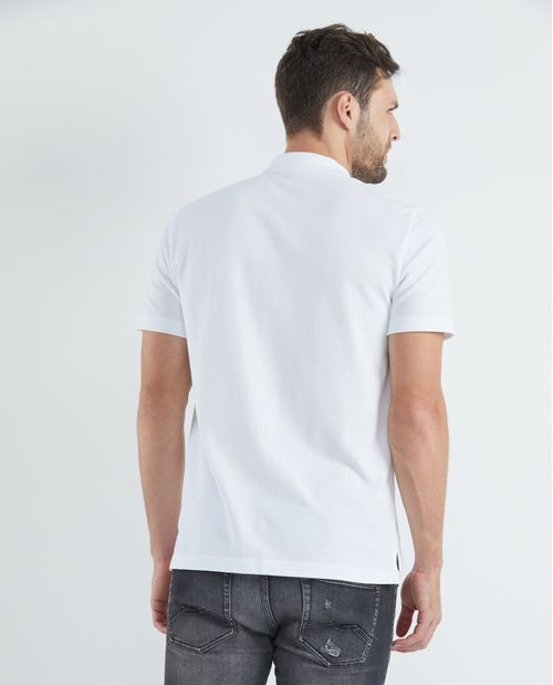 Camiseta de Hombre Tipo Polo, Classic Fit Manga Corta - Perilla de Cierre