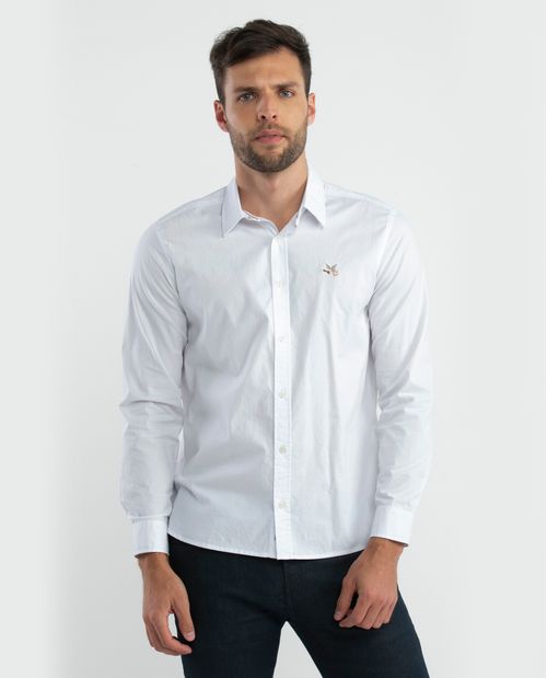 Camisa de Hombre, Slim Fit Manga Larga - 100% Algodón Oxford
