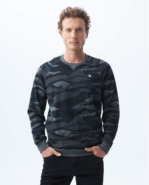 Buzo de Hombre, Cerrado Cuello Redondo - Tipo Sweater Camuflado
