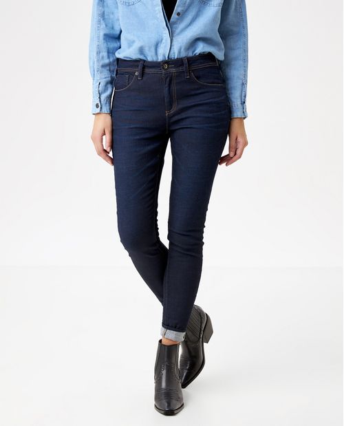 Jean de Mujer Cosmo Proxy, High Rise Bota Skinny - Azul Oscuro