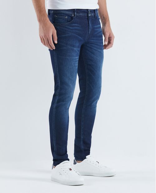 Jean de Hombre Super Slim Fit, Rider, Bota Super Slim - Azul Oscuro