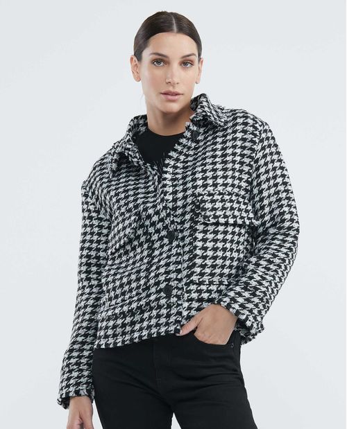Chaqueta de Mujer, Tipo Trucker - Paño Gallineto