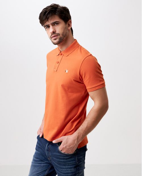 Camiseta de Hombre Tipo Polo, Slim Fit Manga Corta