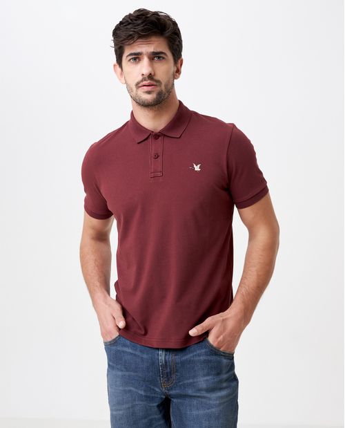 Camiseta de Hombre Tipo Polo, Slim Fit Manga Corta