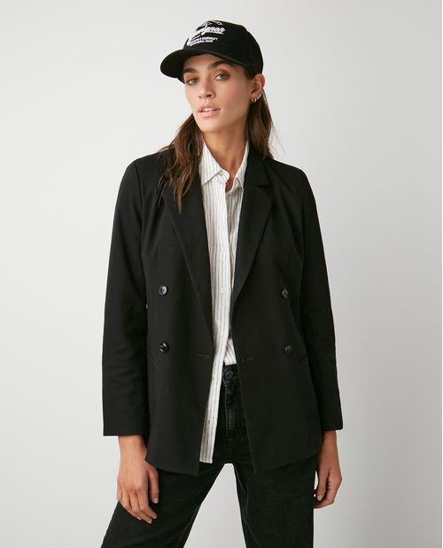 Blazer de Mujer, Diseño Cruzado - Influencia Náutica