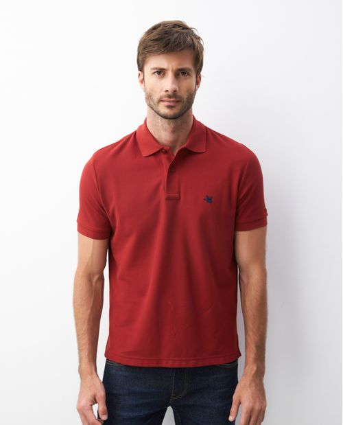 Camiseta de Hombre Tipo Polo, Classic Fit Manga Corta - Algodón Pima
