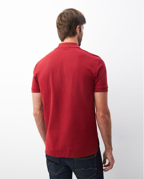Camiseta de Hombre Tipo Polo, Classic Fit Manga Corta - Algodón Pima