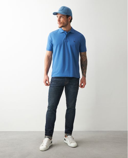 Camiseta de Hombre Tipo Polo, Classic Fit Manga Corta - Algodón Pima