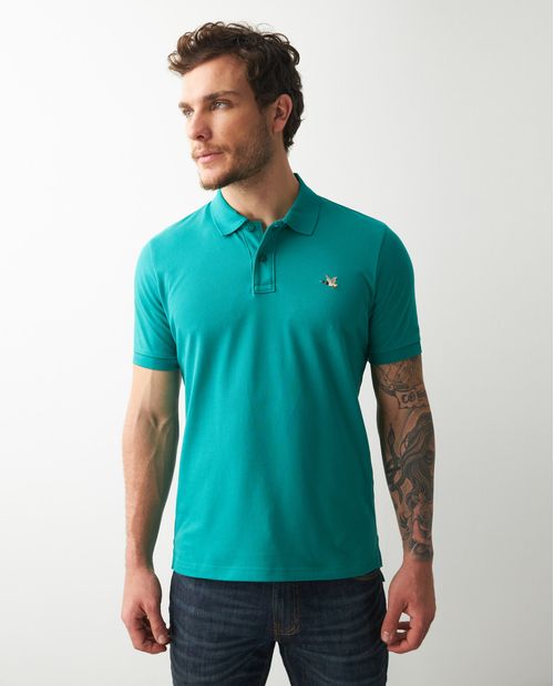 Camiseta de Hombre Tipo Polo, Slim Fit Manga Corta