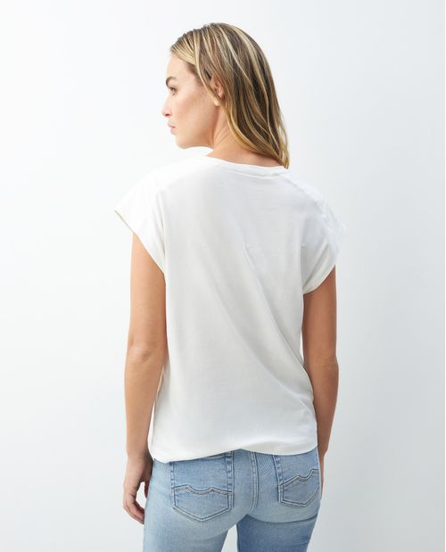 Camiseta de Mujer, Manga Sisa Cuello Redondo - Tipo Muscle