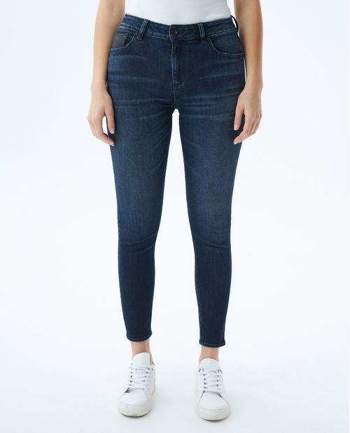 Jean de Mujer High Rise, Cosmo, Bota Skinny - Azul Ultra Oscuro