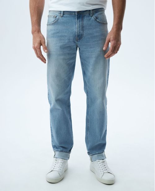 Jean de Hombre, Relaxed, Revenge, Fit Bota Relaxed - Azul Claro