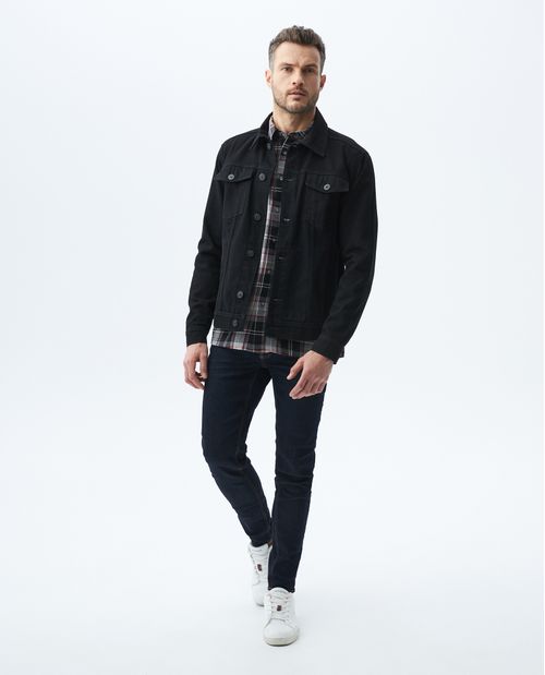 Camisa de Hombre, Classic Fit Manga Corta - Cuadros