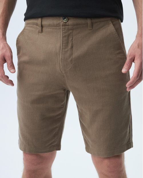 Bermuda de Hombre, Regular Fit - Algodón Lino