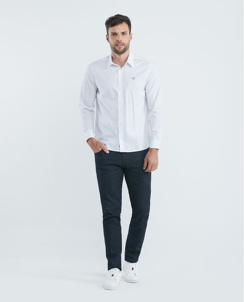 Camisa de Hombre, Slim Fit Manga Larga - Oxford 100% Algodón