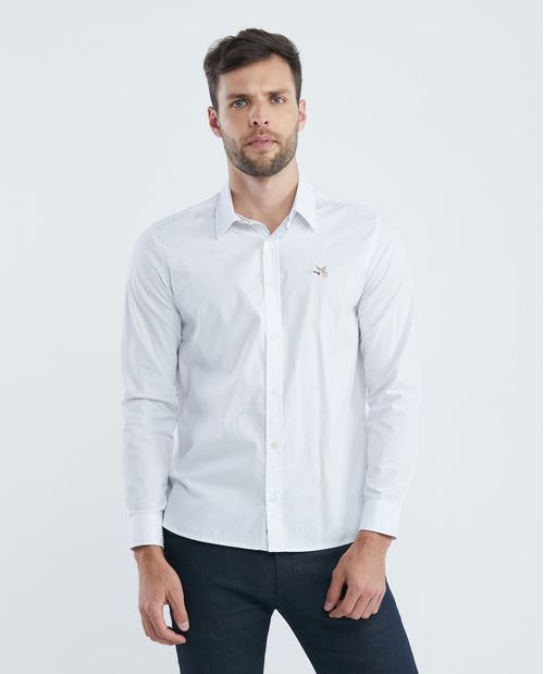 Camisa de Hombre, Slim Fit Manga Larga - Oxford 100% Algodón