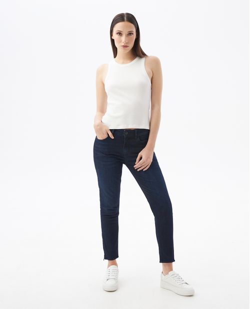 Jean de Mujer High Rise, Cosmo, Bota Skinny - Azul Ultra Oscuro