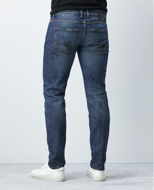 Jean de Hombre Rider Comfort, Super Slim Fit Bota Slim - Azul Oscuro