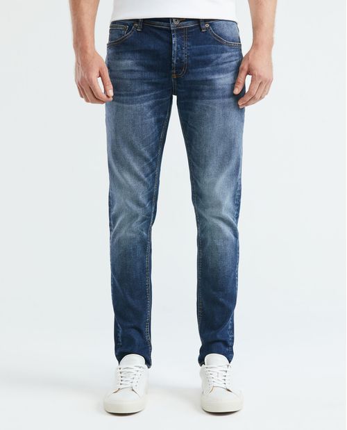 Jean de Hombre Super Slim Fit, Rider, Bota Super Slim - Azul Oscuro Earth