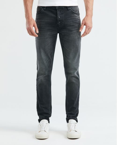 Jean de Hombre Super Slim Fit, Rider, Bota Super Slim - Gris Oscuro