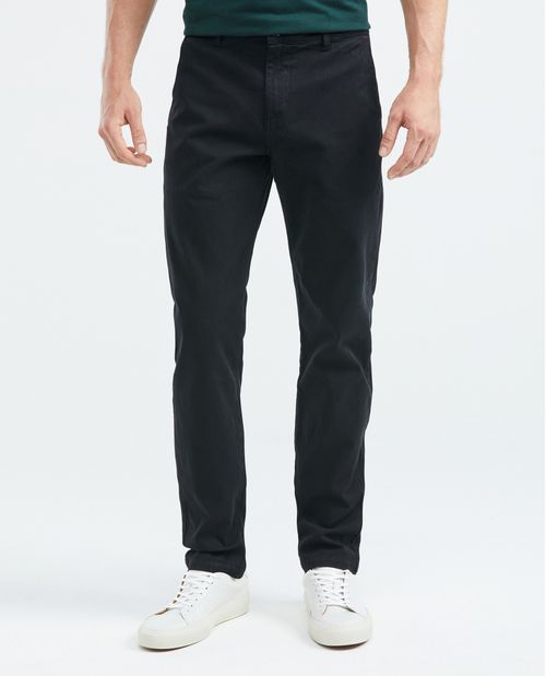 Pantalón de Hombre Tipo Chino, Regular Fit Bota Amplia - Detalle en Bolsillos