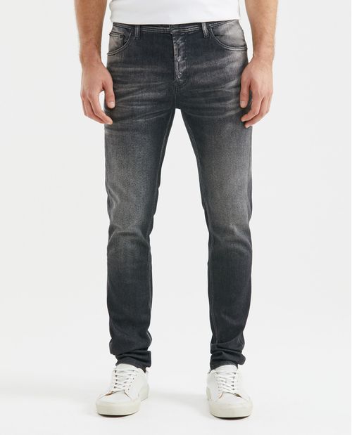Jean de Hombre Super Slim Fit, Rider, Bota Slim - Gris Oscuro