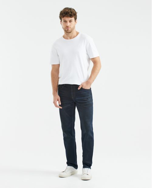 Jean de Hombre Straight Fit, Morrison, Boot Cut - Azul Ultra Oscuro Resinado