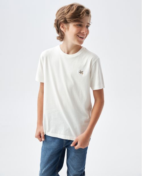 Camiseta de Niño, Cuello Redondo - Básico Fondo Entero