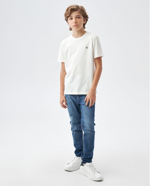 Camiseta de Niño, Cuello Redondo - Básico Fondo Entero