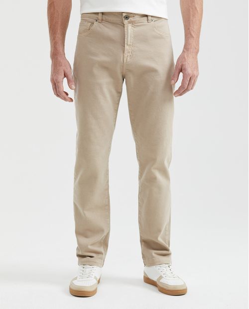 Pantalón de Hombre, Regular Fit Bota Recta - Diseño 5 Bolsillos Tradicional