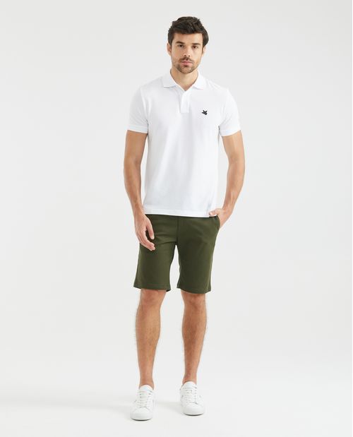 Bermuda de Hombre, Regular Fit - Cortes en Costados