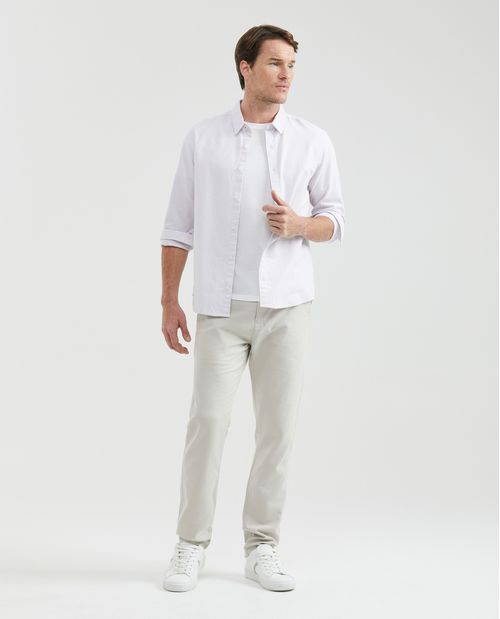 Camisa de Hombre, Slim Fit Manga Larga - Mil Rayas