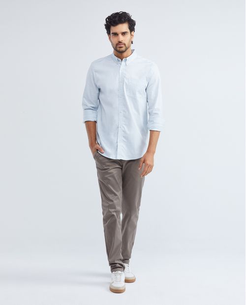 Pantalón de Hombre, Regular Fit Bota Recta - Básico Casual
