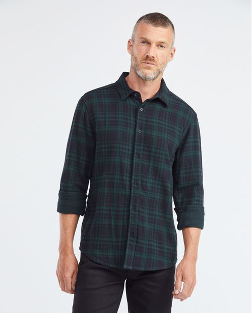 Camisa de Hombre, Classic Fit Manga Larga - Diseño Doble Faz