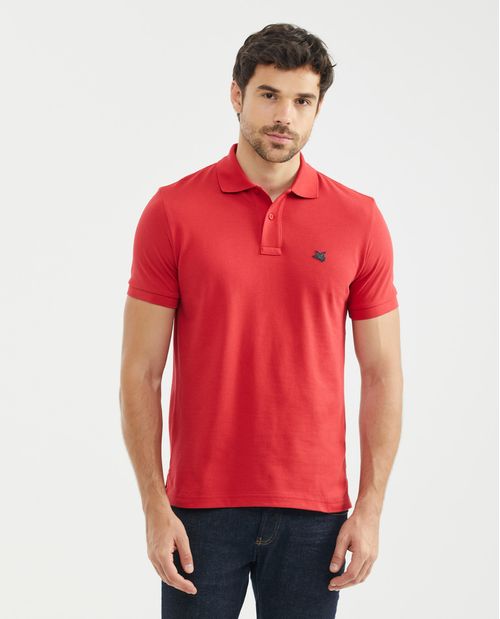 Camiseta de Hombre Tipo Polo, Classic Fit Manga Corta - Algodón Pima