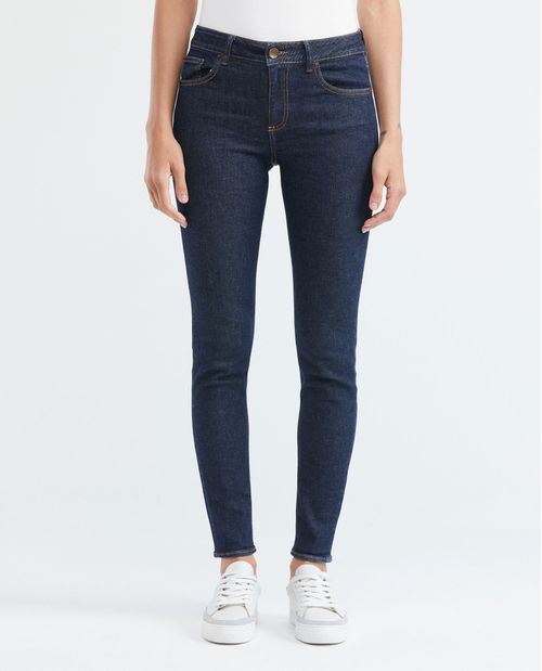 Jean de Mujer High Rise, Cosmo, Bota Skinny - Azul Ultra Oscuro
